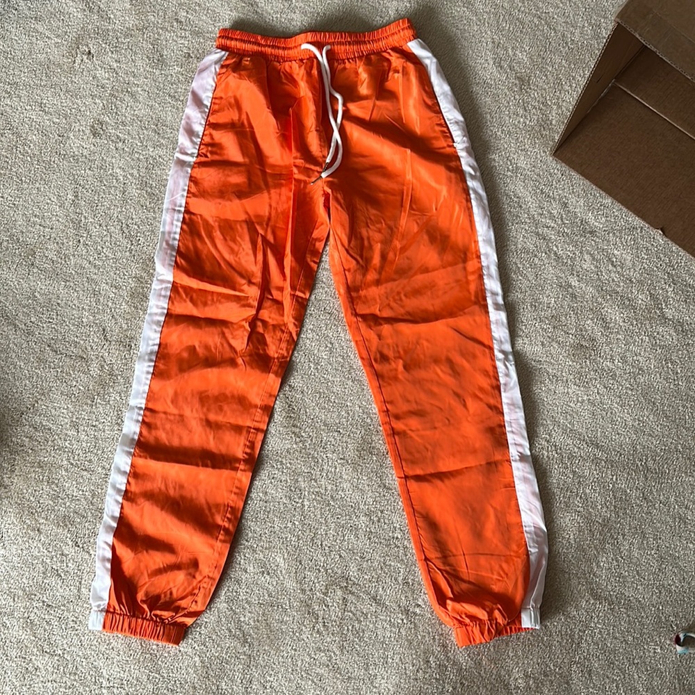 Orange pocket neon pants